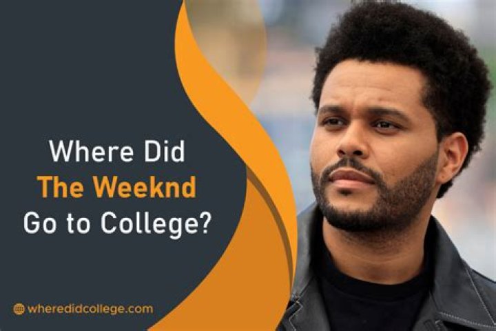 Did The Weeknd Go to College?