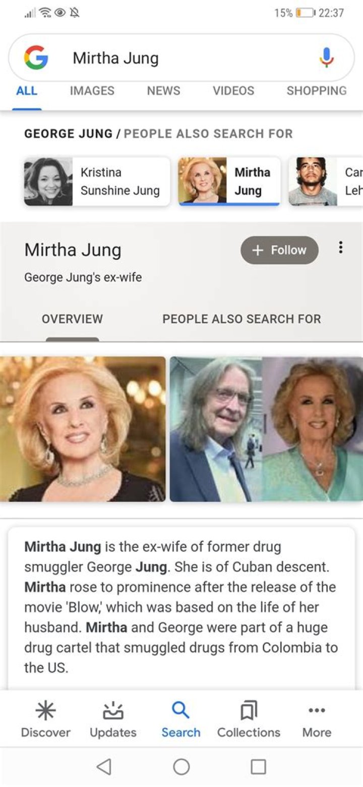 George Jung's ex-wife Mirtha Jung Biography: Net Worth, Age, Wikipedia, Daughter, Husband, Photos, Still Alive