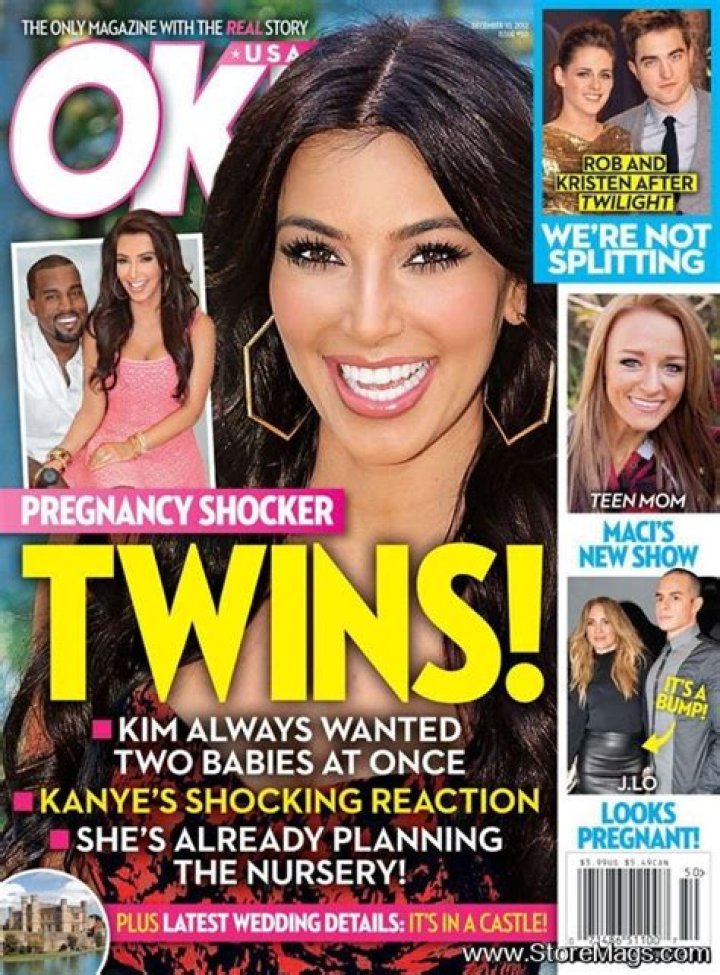 Kim Kardashian and Kanye West Babymoon Conflict: Heat Magazine Cover