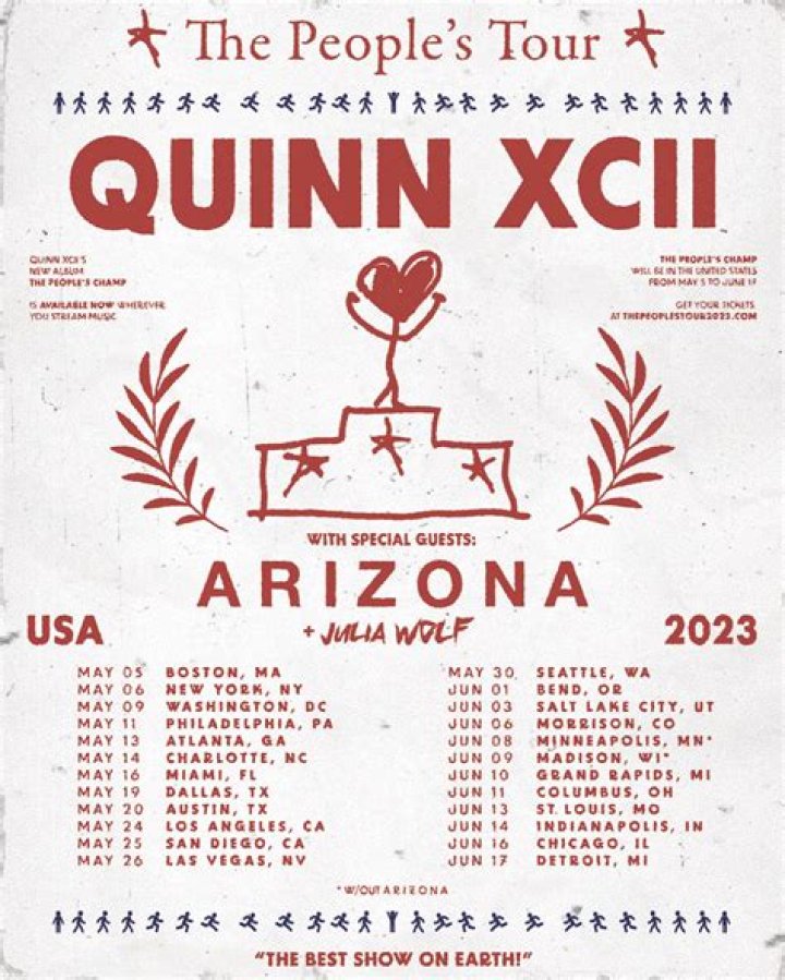 Quinn XCII Announces The North American Leg Of The People’s Tour