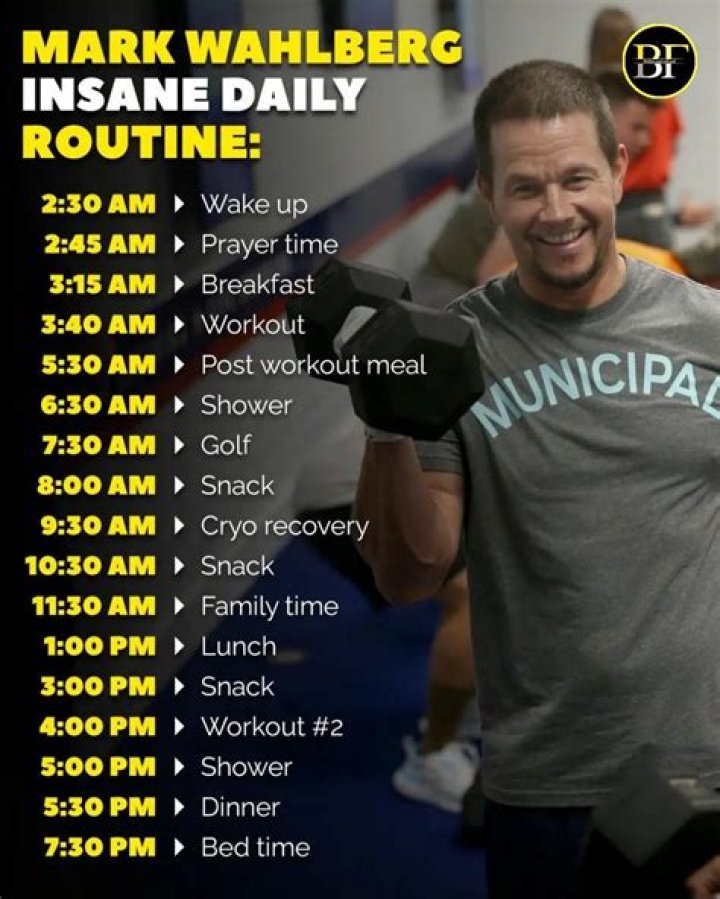 What Is Mark Wahlberg's Daily Routine?